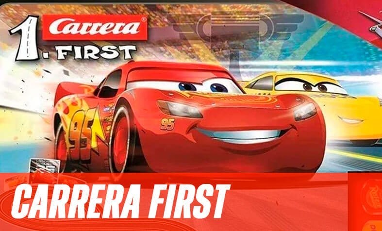 Carrera First slot and cars